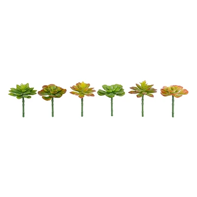 12 Pack: Assorted Snap-On Succulent Pick by Ashland®
