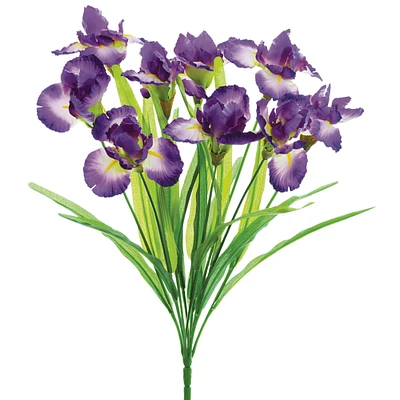 22" Iris Bush, Purple