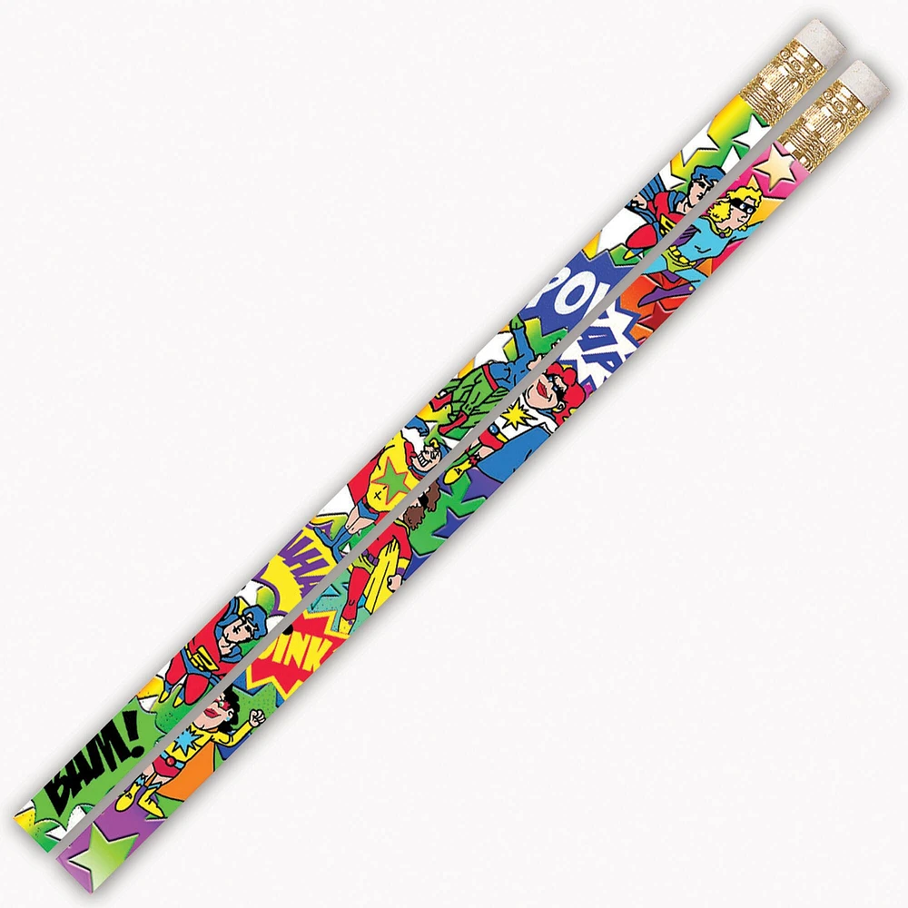 Super-Duper Heroes Pencil, 12 Packs