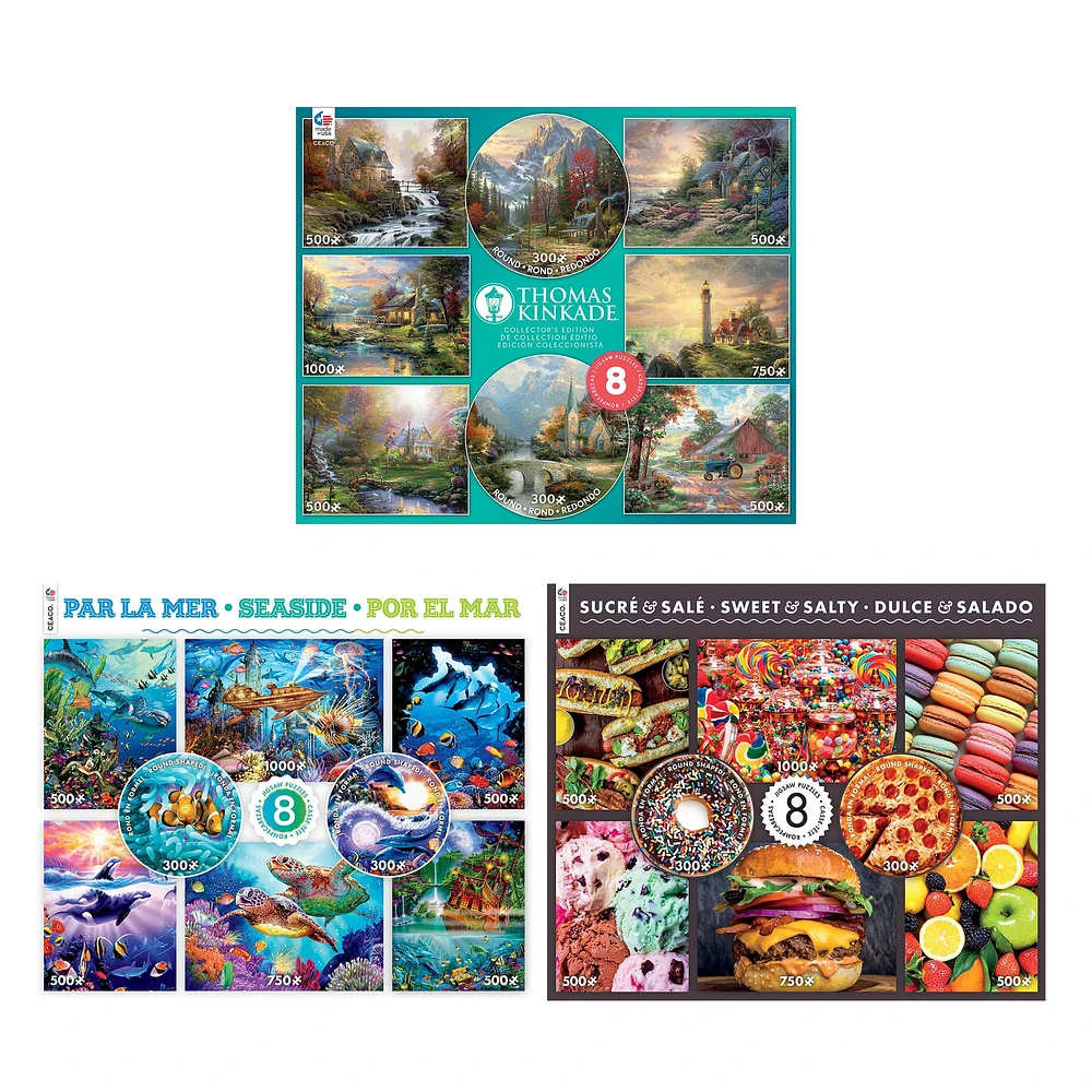 Assorted Ceaco® 8-in-1 Puzzle Set