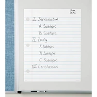 Magnetic Demonstration Notebook Paper, Write On/Wipe-Off