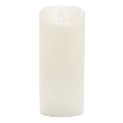 8 Pack: iFlicker 3" x 7" Ivory LED Pillar Candle by Ashland®