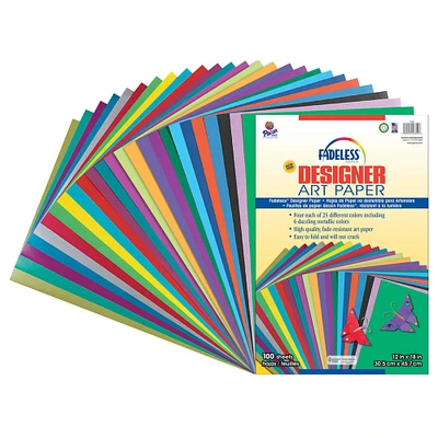 Pacon® Fadeless® 12" x 18" Assorted Designer Paper, 100 Pack
