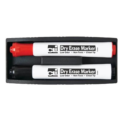 Magnetic Whiteboard Eraser with 2 Dry Erase Markers, 6 Packs
