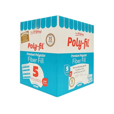 6 Pack: Original Poly-fil® Premium Polyester Fiber Fill Box, 5lb.