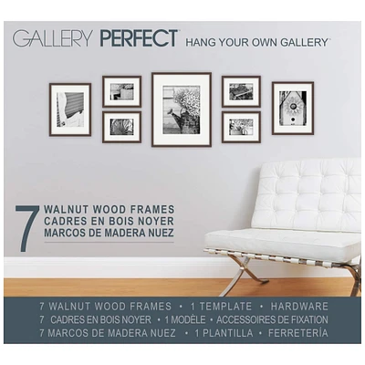 Gallery Perfect© Hang Your Own Gallery© Wood Frames, Walnut