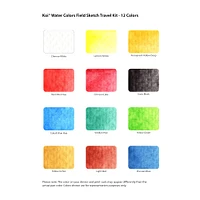 Koi® Water Colors™ Pocket Field Sketch Box, 12 Colors