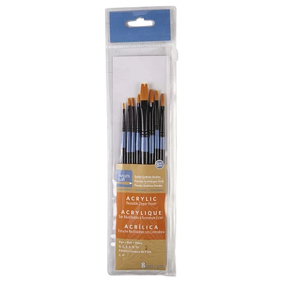 Piece Golden Synthetic Acrylic Brushes By Artist's Loft® Necessities