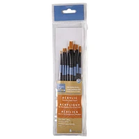 Piece Golden Synthetic Acrylic Brushes By Artist's Loft® Necessities