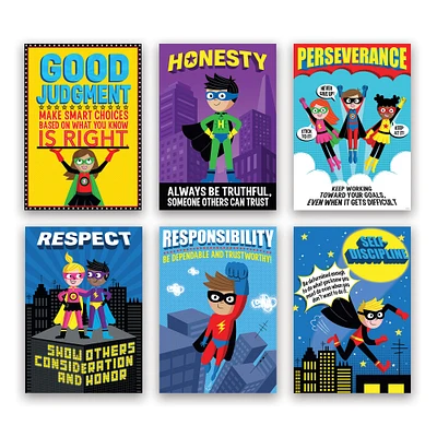 Superhero Character Education Inspire U Poster Pack