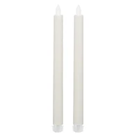 iFlicker White LED Taper Candle Set by Ashland®