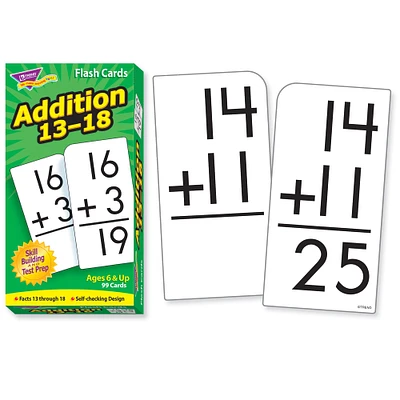 Addition 13-18 Skill Drill Flash Cards