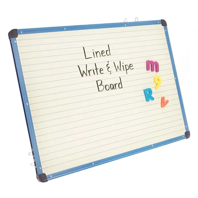 Magnetic Lined Dry Erase Board, 36" x 25"