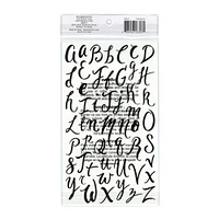 Black Hand Script Alphabet Stickers by Recollections™