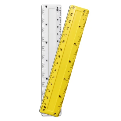 6" Assorted Plastic Ruler, Pack of 72