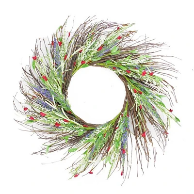 25" Mini Wildflower Spring Wreath