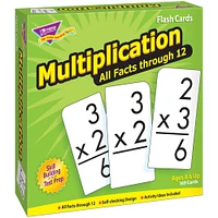 Trend Enterprises® 3” x 6” Multiplication Math 0-12 All Facts Skill Drill Flash Cards