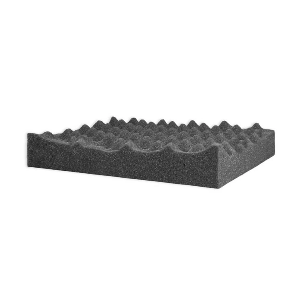 2.75" x 54" x 54" Acoustic Egg Crate Foam, Charcoal