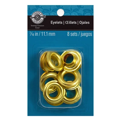 7/16" Gold Eyelets by Loops & Threads™