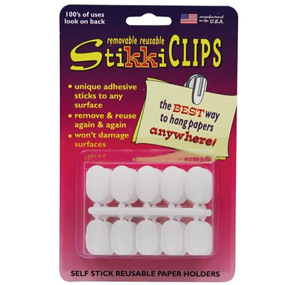 36 Packs: 30 ct. (1,080 total) StikkiCLIPS® White Clips