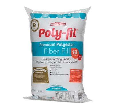 12 Pack: The Original Poly-fil® Premium Fiber Fill Bag, 12oz.
