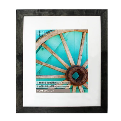 6 Pack: Black Wash 11" x 14" Frame with Mat, Home by Studio Décor®