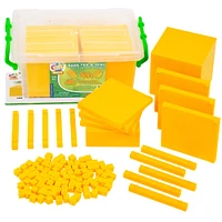 Thames & Kosmos Base Ten Blocks Math Kit with Activity Cards