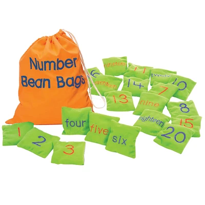 6 Packs: 20 ct. (120 total) Educational Insights® Number Bean Bags