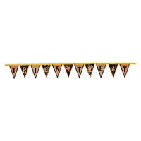 Polka Dot & Floral "Trick or Treat" Halloween Banner Flag Garland