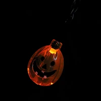 10ct. Orange LED Jack-O-Lantern Pumpkin Halloween Novelty String Lights