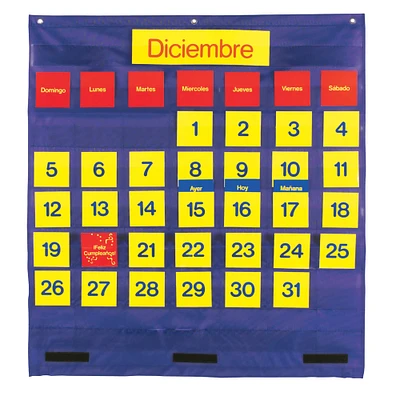 Learning Resources® Bilingual Monthly Calendar Pocket Chart