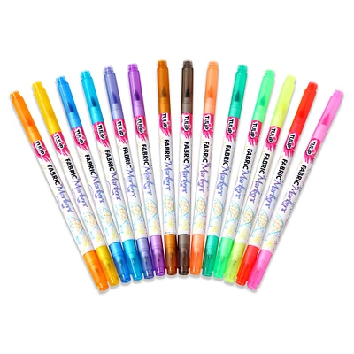 12 Packs: 14 ct. (168 total) Tulip® Dual Tip Permanent Fabric Markers®