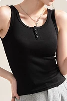AMARA BAMBOO-BLEND RIB TANK