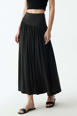SARA BAMBOO-BLEND SKIRT