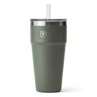Rambler 26 oz Straw Cup Camp Green