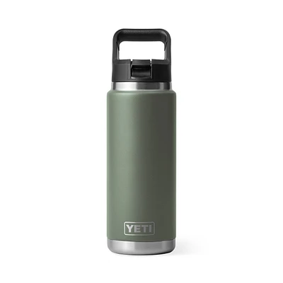 Rambler 26 oz Straw Bottle Camp Green