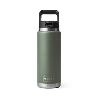 Rambler 26 oz Straw Bottle Camp Green