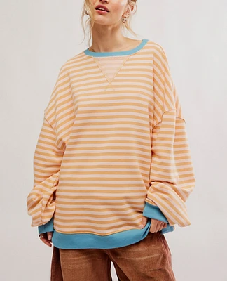 Classic Striped Oversized Crew