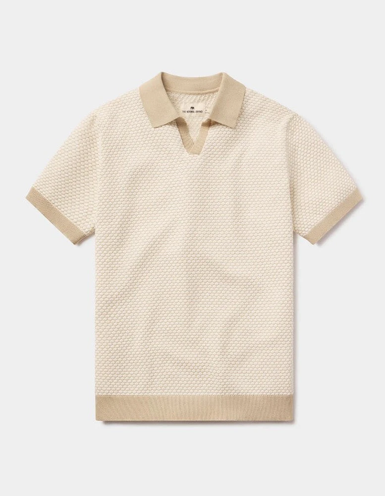 Robles Knit Jacquard Polo