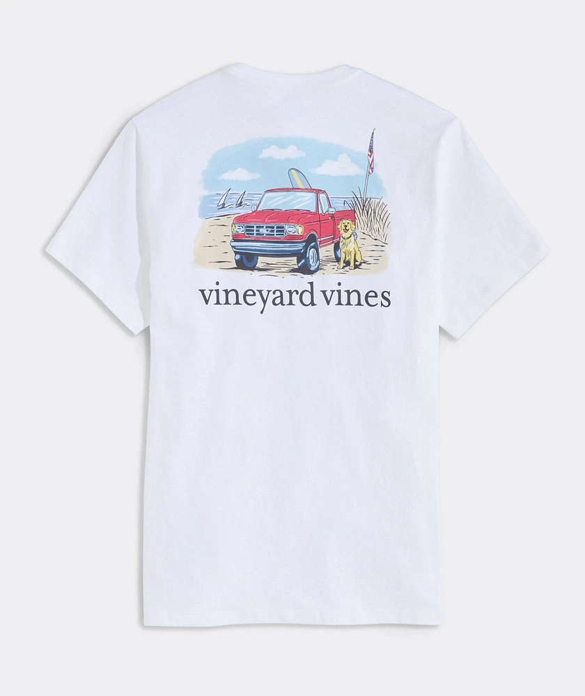 Truck On The Beach Short Sleeve Tee