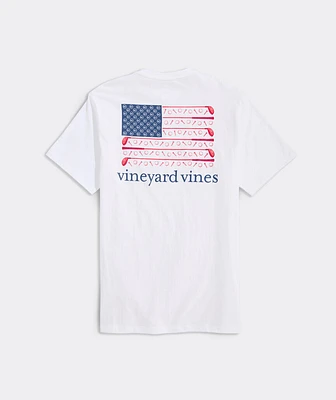 Golf Flag Short Sleeve Pocket Tee