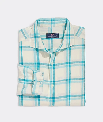 Plaid Linen Tisbury Shirt