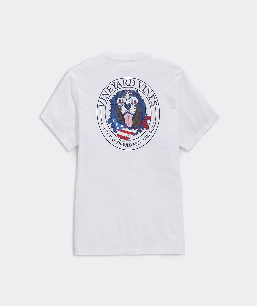 USA Mountain Dog Short Sleeve Pocket Tee