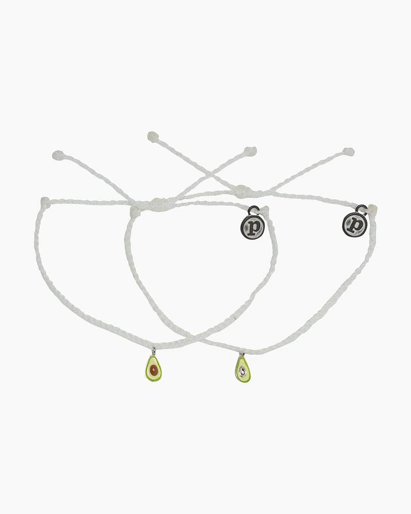 BFF Avocado Silver Bracelets