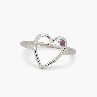 Sweetheart Stone Ring