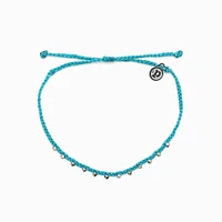 Silver Stitched Bead Anklet