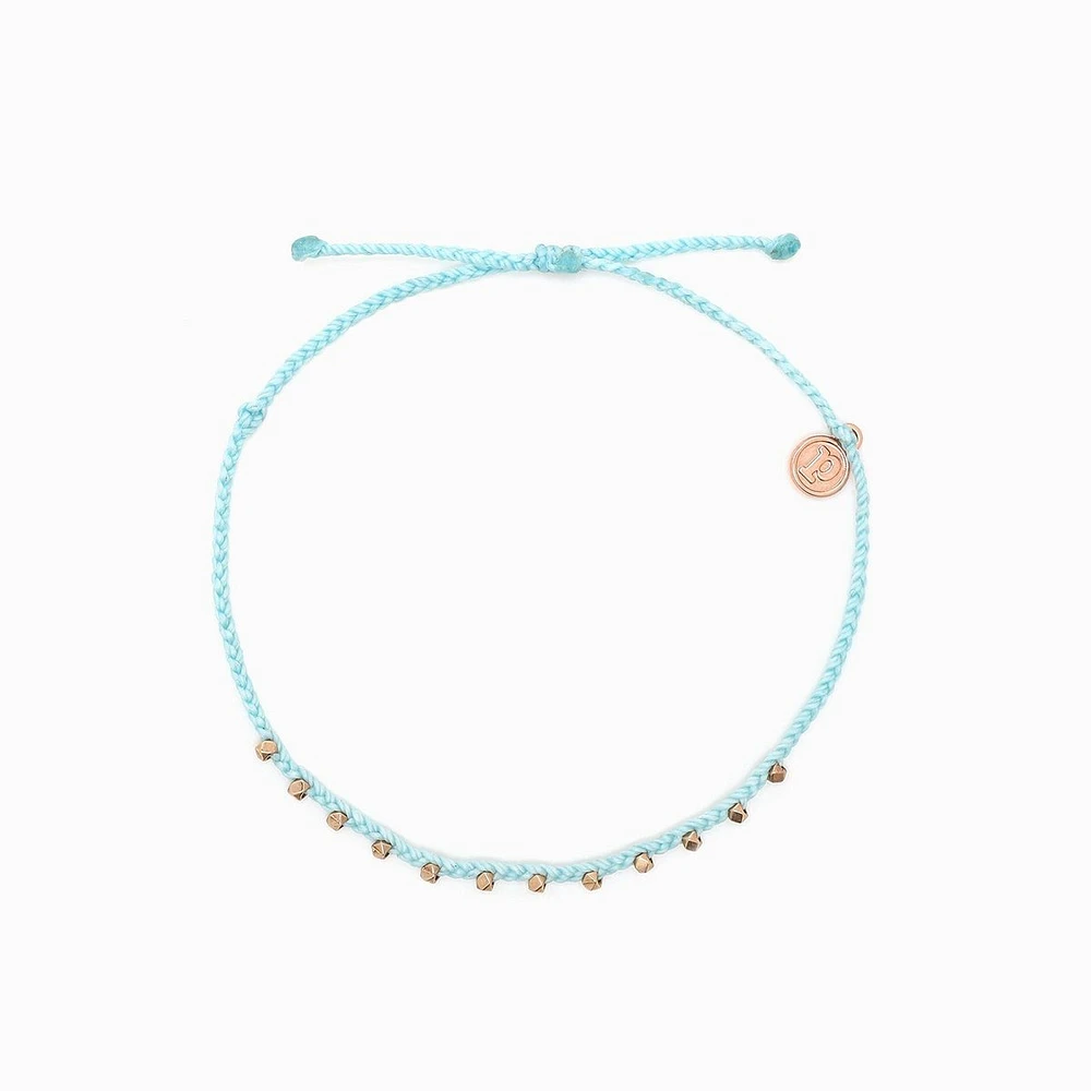 Rose Gold Stitch Bead Anklet
