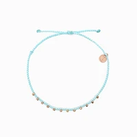 Rose Gold Stitch Bead Anklet