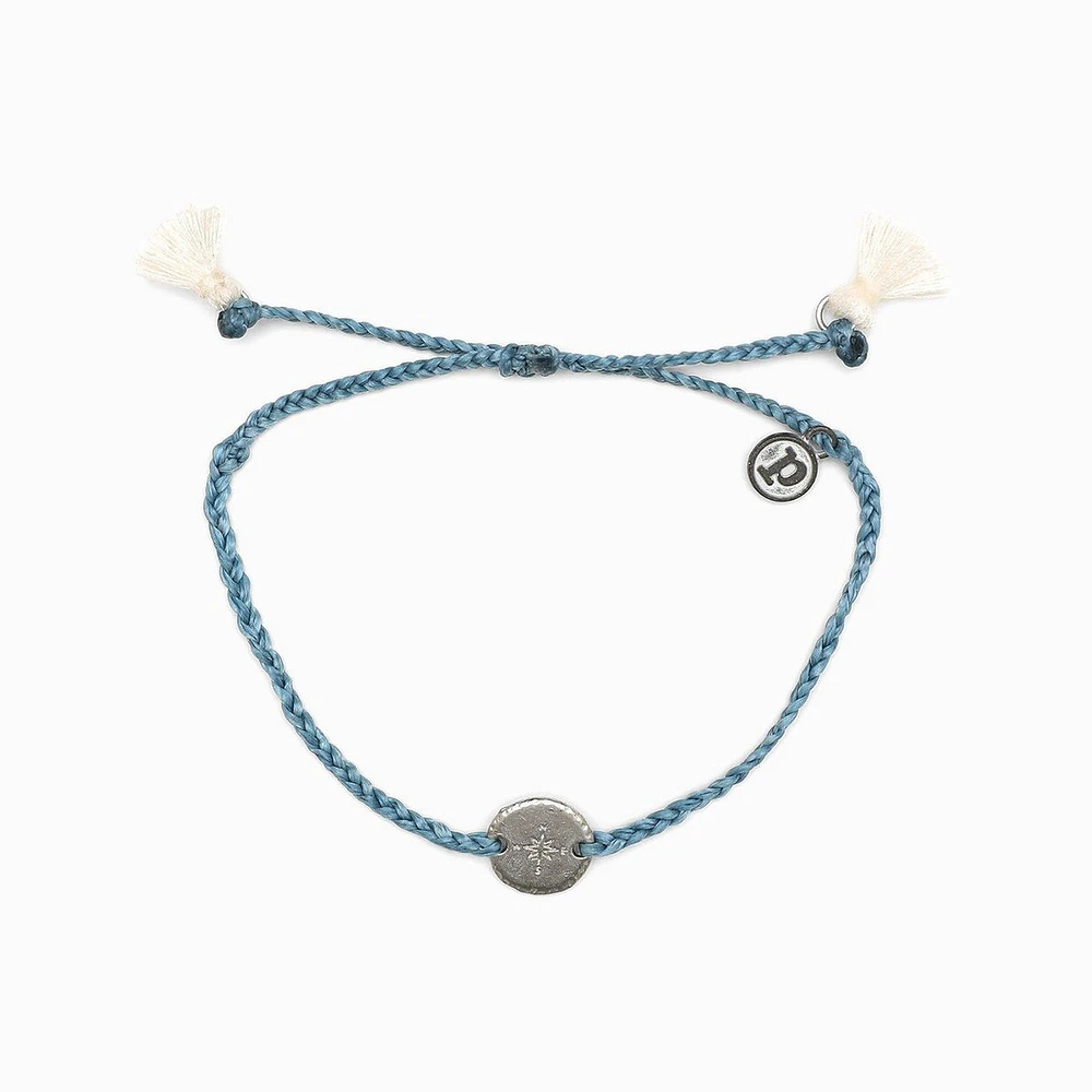 Silver Compass Blue