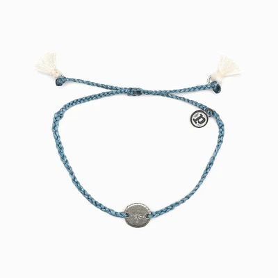 Silver Compass Blue